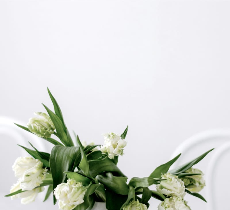 Flores en sala